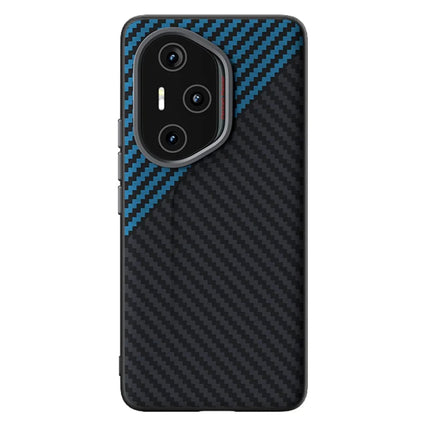ABEEL For Honor 300 Pro Case Compatible with MagSafe Carbon Fiber Texture Back Cover - Black  /  Blue