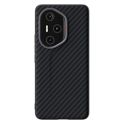 ABEEL For Honor 300 Pro Case Compatible with MagSafe Carbon Fiber Texture Back Cover - Black