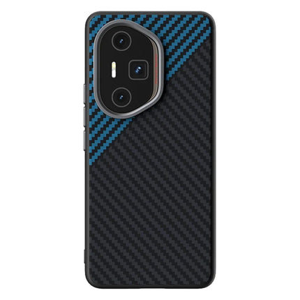 ABEEL For Honor 300 Ultra Case Compatible with MagSafe Carbon Fiber Texture Back Cover - Black  /  Blue