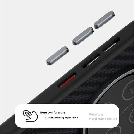 ABEEL For Honor Magic7 5G Case Compatible with MagSafe Carbon Fiber Texture Back Cover