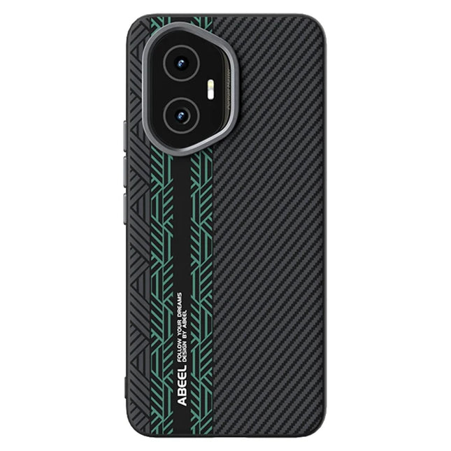 ABEEL For Honor 300 Case PC + TPU + Aluminum Alloy + PU Leather Phone Cover Compatible with MagSafe - Texture 2