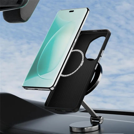 ABEEL For Honor 300 Case PC + TPU + Aluminum Alloy + PU Leather Phone Cover Compatible with MagSafe