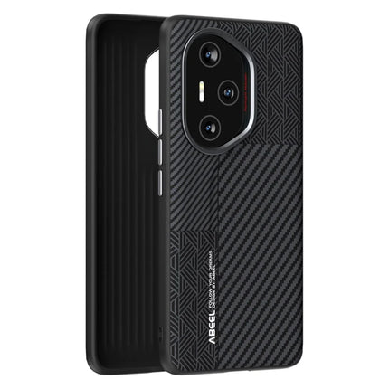 ABEEL For Honor 300 Pro Case PC + TPU + Aluminum Alloy + PU Leather Phone Cover Compatible with MagSafe