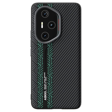 ABEEL For Honor 300 Pro Case PC + TPU + Aluminum Alloy + PU Leather Phone Cover Compatible with MagSafe - Texture 2