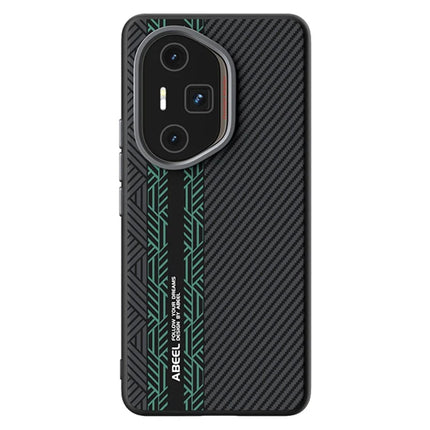 ABEEL For Honor 300 Ultra Case PC + TPU + Aluminum Alloy + PU Leather Phone Cover Compatible with MagSafe - Texture 2