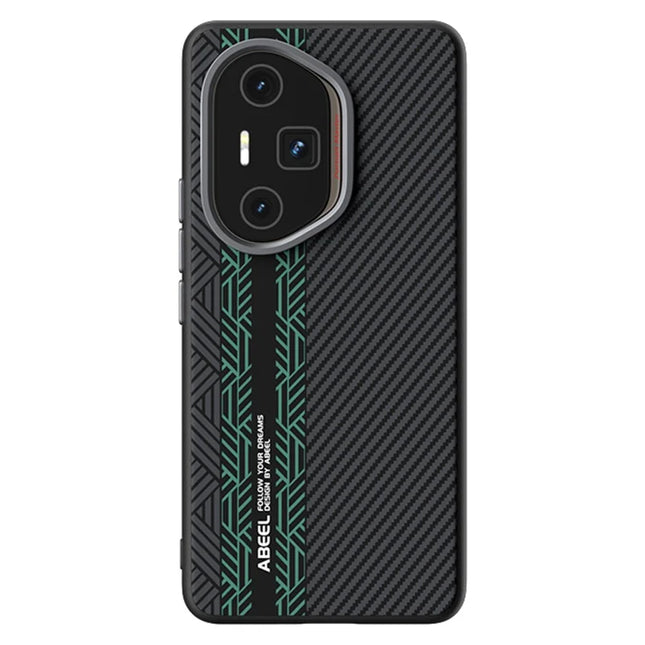 ABEEL For Honor 300 Ultra Case PC + TPU + Aluminum Alloy + PU Leather Phone Cover Compatible with MagSafe - Texture 2