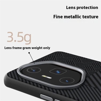 ABEEL For Honor 300 Ultra Case PC + TPU + Aluminum Alloy + PU Leather Phone Cover Compatible with MagSafe