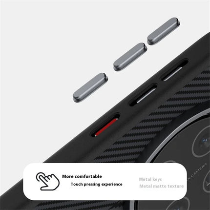 ABEEL For Honor Magic7 5G Case PC + TPU + Aluminum Alloy + PU Leather Phone Cover Compatible with MagSafe