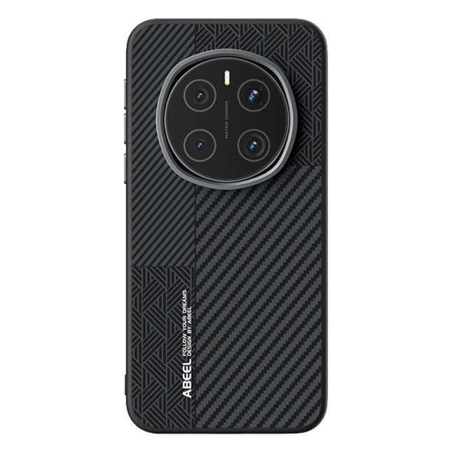 ABEEL For Honor Magic7 Pro 5G Case PC + TPU + Aluminum Alloy + PU Leather Phone Cover Compatible with MagSafe - Texture 1