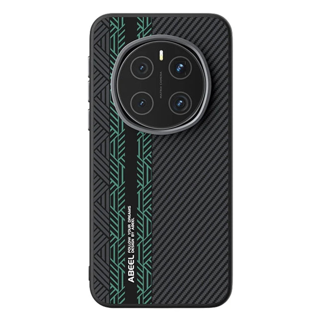 ABEEL For Honor Magic7 Pro 5G Case PC + TPU + Aluminum Alloy + PU Leather Phone Cover Compatible with MagSafe - Texture 2