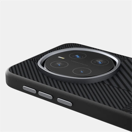 ABEEL For Honor Magic7 Pro 5G Case PC + TPU + Aluminum Alloy + PU Leather Phone Cover Compatible with MagSafe