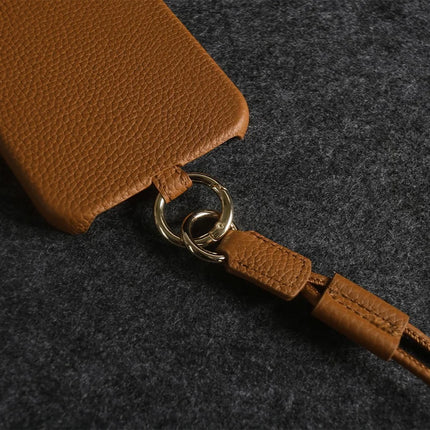 For Samsung Galaxy A13 4G Case with Lanyard Genuine Cow Leather PC Phone Back Cover