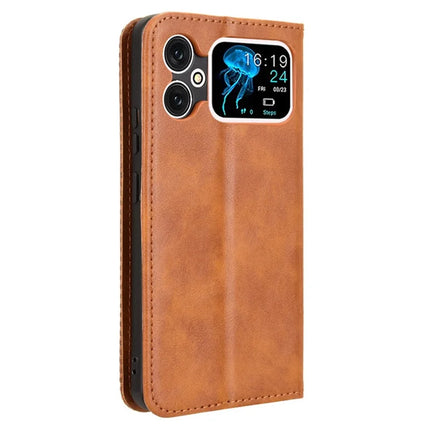 For Cubot A20 Leather Case Wallet Stand Retro Texture Phone Cover