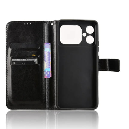 For Cubot A20 Case Crazy Horse Texture PU Leather Phone Wallet Cover