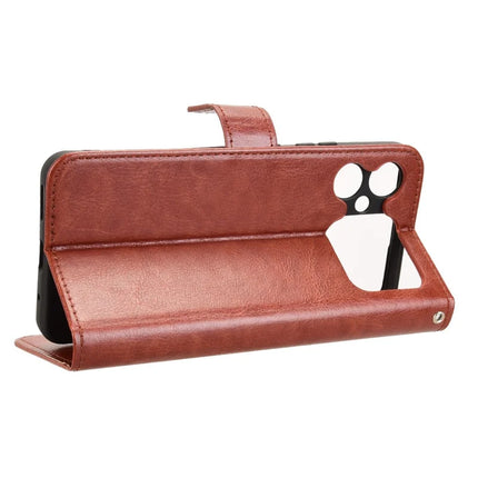 For Cubot A20 Case Crazy Horse Texture PU Leather Phone Wallet Cover