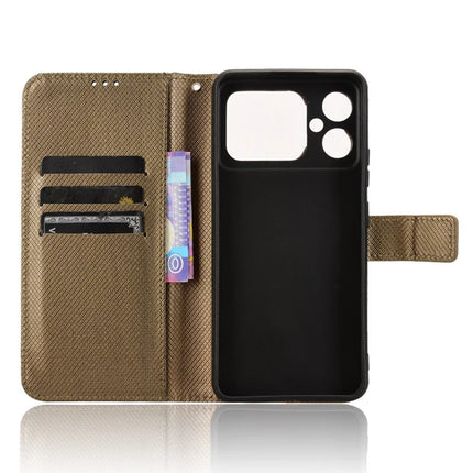 For Cubot A20 Case PU Leather Diamond Texture Wallet Phone Cover