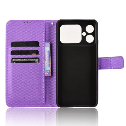 For Cubot A20 Case PU Leather Diamond Texture Wallet Phone Cover