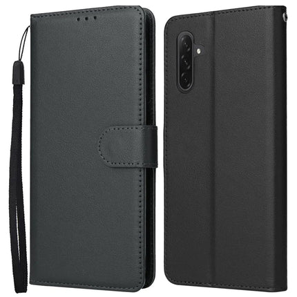 For Samsung Galaxy A56 5G Case Wallet Stand View PU Leather Phone Cover - Black