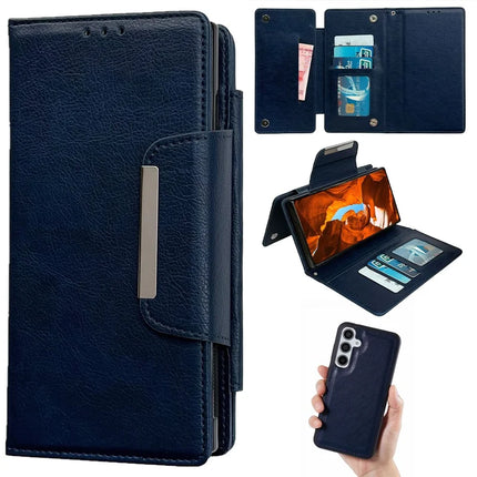 For Samsung Galaxy A16 5G / A16 4G Detachable Cover PU Leather 2 in 1 Magnetic Wallet Phone Case - Sapphire