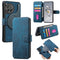 For OnePlus 12 5G Case CASENEO Detachable Magnetic RFID Block Leather Phone Wallet Cover - Dark Blue