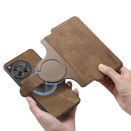 For OnePlus 12 5G Case CASENEO Detachable Magnetic RFID Block Leather Phone Wallet Cover