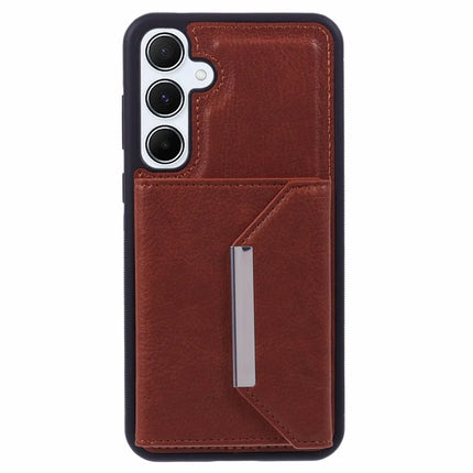 For Samsung Galaxy A16 5G / A16 4G Case Card Bag Kickstand TPU + PU Phone Cover