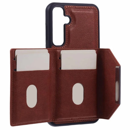For Samsung Galaxy A16 5G / A16 4G Case Card Bag Kickstand TPU + PU Phone Cover