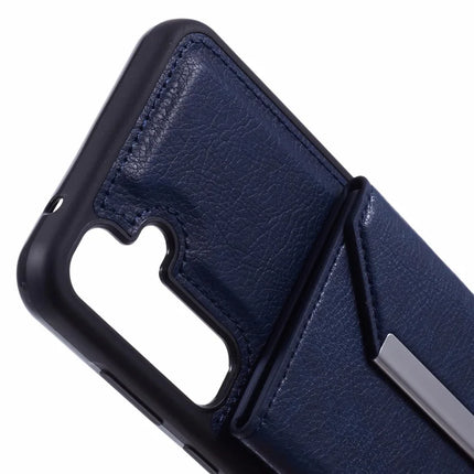For Samsung Galaxy A16 5G / A16 4G Case Card Bag Kickstand TPU + PU Phone Cover