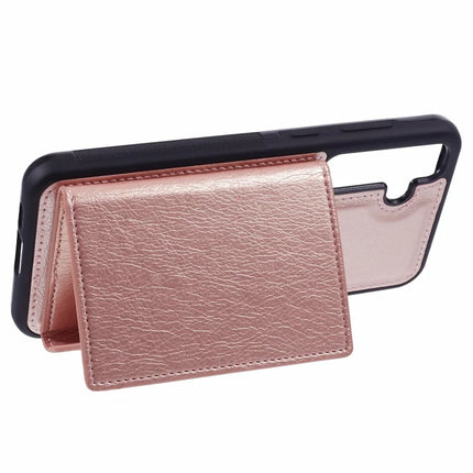 For Samsung Galaxy A16 5G / A16 4G Case Card Bag Kickstand TPU + PU Phone Cover