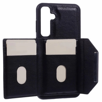 For Samsung Galaxy A16 5G / A16 4G Case Card Bag Kickstand TPU + PU Phone Cover