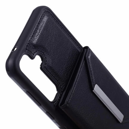 For Samsung Galaxy A16 5G / A16 4G Case Card Bag Kickstand TPU + PU Phone Cover