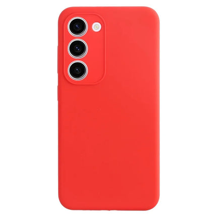 For Samsung Galaxy S23 Case Silicone Shockproof Phone Protective Cover Shell - Red