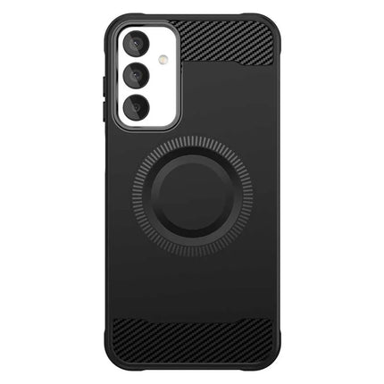 For Samsung Galaxy A05s 4G Case Compatible with MagSafe TPU Phone Cover Carbon Fiber Texture