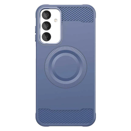For Samsung Galaxy A05s 4G Case Compatible with MagSafe TPU Phone Cover Carbon Fiber Texture