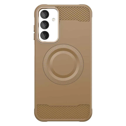 For Samsung Galaxy A05s 4G Case Compatible with MagSafe TPU Phone Cover Carbon Fiber Texture