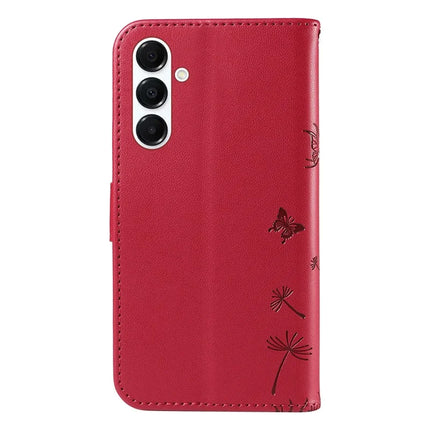 For Samsung Galaxy A55 5G Leather Case Wallet Phone Cover Dandelion Imprint