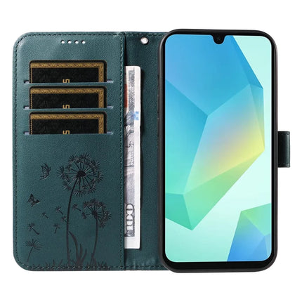 For Samsung Galaxy A54 5G Leather Case Wallet Phone Cover Dandelion Imprint