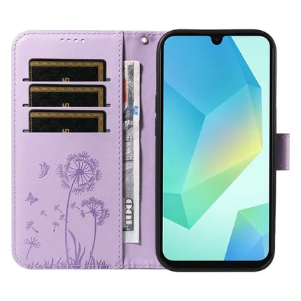 For Samsung Galaxy A54 5G Leather Case Wallet Phone Cover Dandelion Imprint