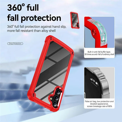 For Samsung Galaxy A26 5G Case Anti-Drop Alloy Lens Frame PC + TPU Phone Cover