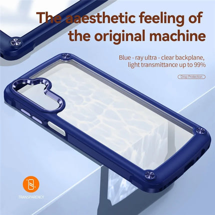 For Samsung Galaxy A36 5G Case Anti-Drop Alloy Lens Frame PC + TPU Phone Cover