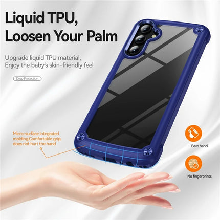 For Samsung Galaxy A36 5G Case Anti-Drop Alloy Lens Frame PC + TPU Phone Cover