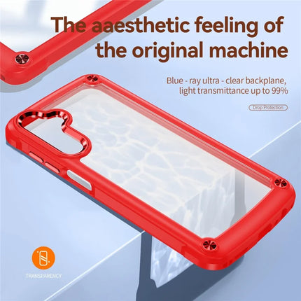 For Samsung Galaxy A36 5G Case Anti-Drop Alloy Lens Frame PC + TPU Phone Cover