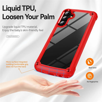 For Samsung Galaxy A36 5G Case Anti-Drop Alloy Lens Frame PC + TPU Phone Cover