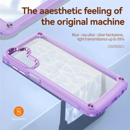 For Samsung Galaxy A56 5G Case Anti-Drop Alloy Lens Frame PC + TPU Phone Cover