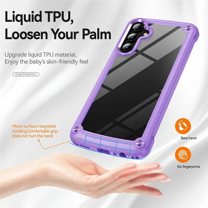 For Samsung Galaxy A56 5G Case Anti-Drop Alloy Lens Frame PC + TPU Phone Cover