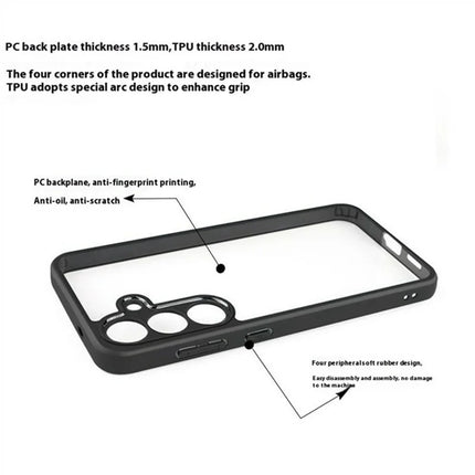 For Samsung Galaxy A36 5G Case Shockproof PC + TPU Clear Back Phone Cover