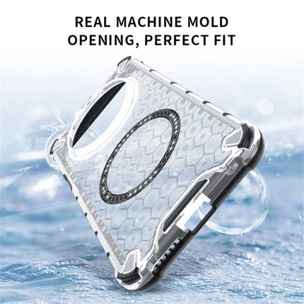 For Huawei Mate 70 Case Compatible with MagSafe Honeycomb Design TPU + PC Phone Cover