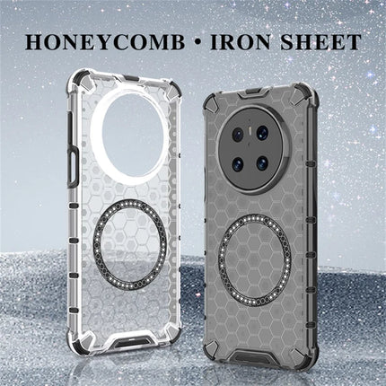 For Huawei Mate 70 Case Compatible with MagSafe Honeycomb Design TPU + PC Phone Cover
