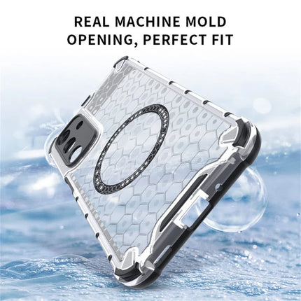 For Samsung Galaxy A16 5G  /  4G Case Compatible with MagSafe Honeycomb Design TPU + PC Phone Cover
