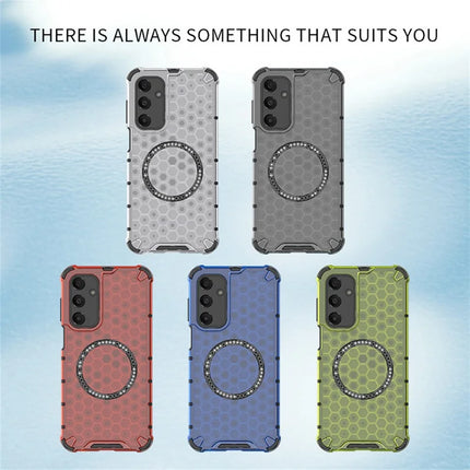 For Samsung Galaxy A16 5G  /  4G Case Compatible with MagSafe Honeycomb Design TPU + PC Phone Cover